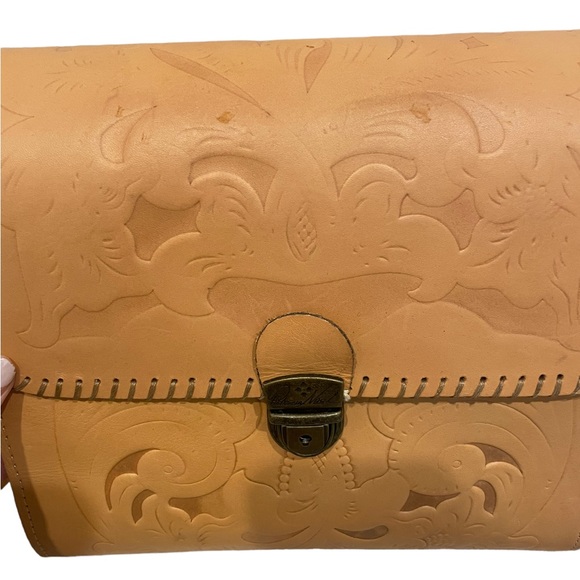 Patricia Nash Carved Leather Crossbody - Picture 12 of 12